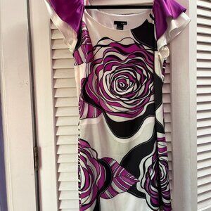 size 8 womens silky flower dress